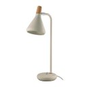 Ver imagem 1 de Luminária de Mesa Abajur Metal Branco 1g9 14x49cm