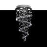Lustre Espiral de Cristal Legítimo - Base 35 cm - 80 cm - Debby Artes - 1