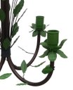 Ver imagem 4 de Lustre Colonial De Ferro Com Folhas Decorativas pelo