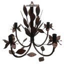Ver imagem 1 de Lustre Pendente de Teto com Folhas em Ferro para Iluminação de Sala