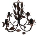 Ver imagem 1 de Lustre Pendente de Teto com Folhas em Ferro para Iluminação de Sala