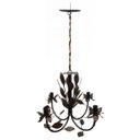 Ver imagem 4 de Lustre Pendente de Teto com Folhas em Ferro para Iluminação de Sala