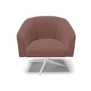 Ver imagem 7 de Cadeira Sala de Jantar Giratória Base Cromada Stella Veludo D03 - D\'rossi Cor Rose