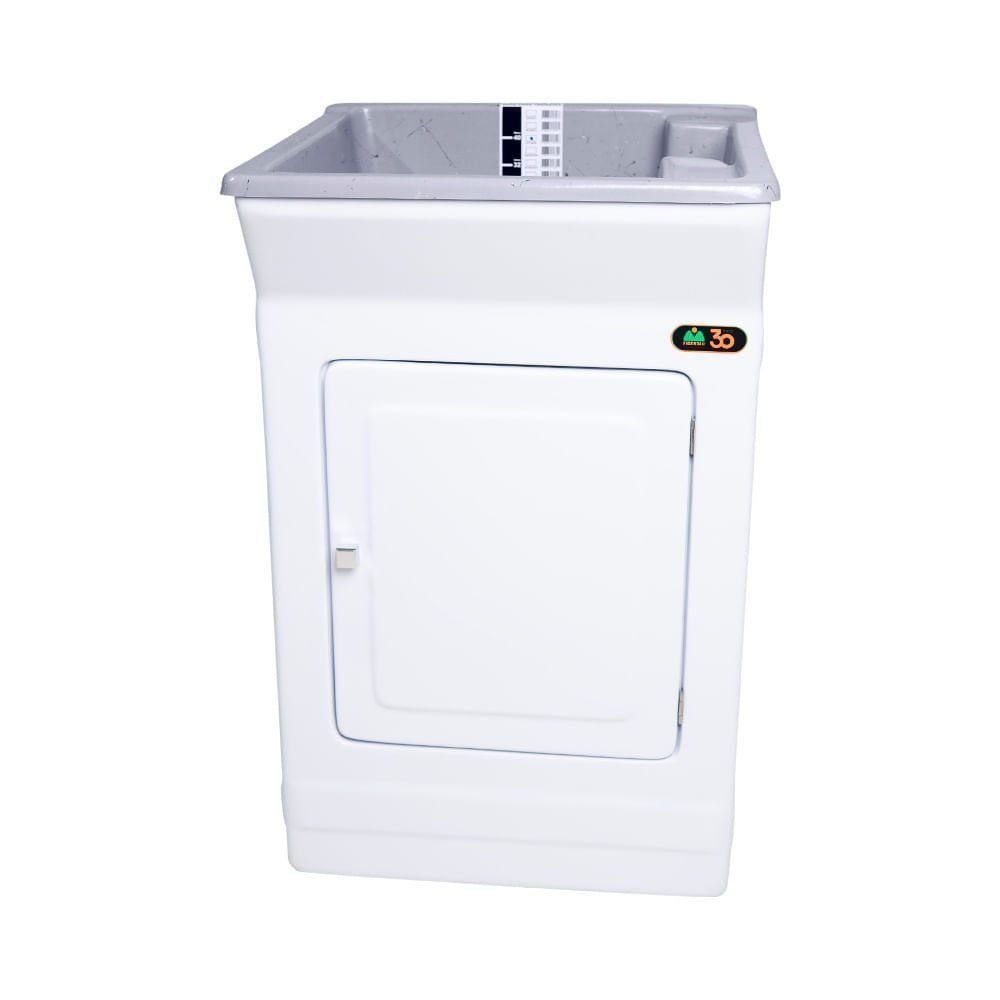 Tanque Lavar Roupa Fiberblu Madrid 40 Litros Granitado Cinza - 1