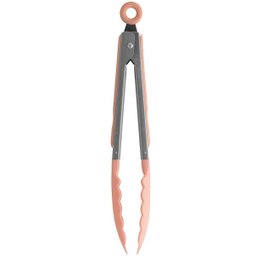 Pegador Pinça Silicone Cozinha Massa Macarrão Salada Carne Rosa Quartzo - 1