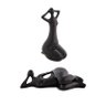 Conjunto de Esculturas decorativas Mulher 2 Preto Gran Belo - 1