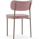 Ver imagem 4 de Kit 04 Cadeiras Decorativa Estofada para Sala de Jantar Melina Base Arena L02 Suede Rosê - Lyam