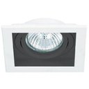 Ver imagem 1 de Spot Embutido Quadrado Conecta 1 x Ar11 Branco / Preto Bella Iluminação - 18,2cm