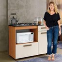 Ver imagem 6 de Kit Balcão para Cooktop Cozinha Kaiki Violeta Nature Off White com Fogão Cooktop Essencial 4 Bocas I