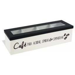 Caixa Porta-Cápsulas De Café Modelo Café Para Recordar 31x8,2CM - 1