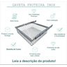 Fruteira de MDF inox 60x45x14cm módulo 60cm embutir Elegance Inotec - 5