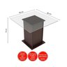 Conjunto Sala de Jantar Mesa e 4 Cadeiras Tais Madesa - 3