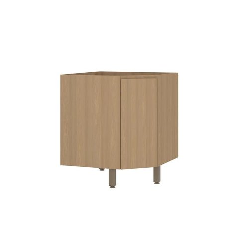 Balcão Modulado Canto Diagonal 74cm X 74cm (sem Tampo) 1 Porta Slim Luciane