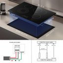 Ver imagem 4 de Cooktop Elétrico Amzchef 30" com 4 Bocas, 6700w e Controle Touch (preto)