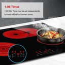 Ver imagem 7 de Cooktop Elétrico Amzchef 30" com 4 Bocas, 6700w e Controle Touch (preto)