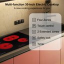 Ver imagem 5 de Cooktop Elétrico Amzchef 30" com 4 Bocas, 6700w e Controle Touch (preto)