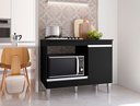 Ver imagem 2 de Balcão de Cozinha para Cooktop Carla - Preto
