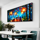 Ver imagem 2 de Quadro Pintura de Casal Caminhando -- BR ARTES Pequeno 60x40