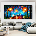 Ver imagem 3 de Quadro Pintura de Casal Caminhando -- BR ARTES Pequeno 60x40