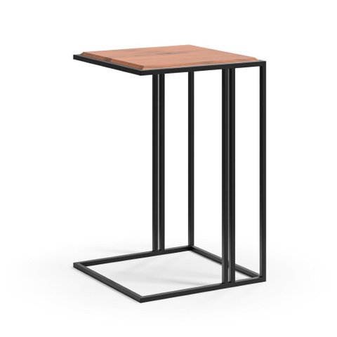 Mesa Lateral de Apoio Vicenza Base Dourada Tam m - Datelli Design