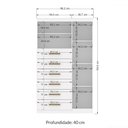 Ver imagem 4 de Cômoda Califórnia 1 Porta 6 Gavetas Branco - Pnr Móveis