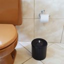 Ver imagem 3 de Lixeira Plástica 5l com Tampa Higiênica Banheiro Cozinha Preta