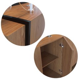 Buffet Copacabana com 4 Portas - Freijó/Preto - 4