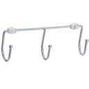 Ver imagem 1 de Cabideiro Multiuso De Parede Com 3 Ganchos Provador Cromado