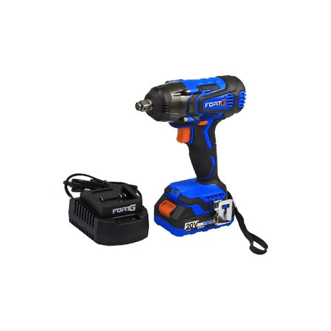 Chave de Impacto 1/2 pol 20V Bateria 2 Oah Carregador Rápido