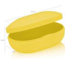 Saboneteira Para Viagem Bolsa Academia Porta Sabonete Barra Amarelo - 3