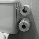Ver imagem 4 de Suporte Duplo Porta Papel Higiênico Caixa Descarga Acoplada