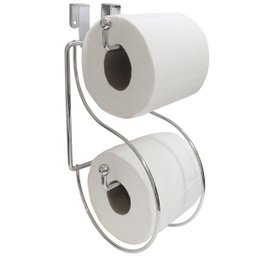 Suporte Duplo Porta Papel Higiênico Caixa Descarga Acoplada - 1