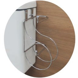 Suporte Duplo Porta Papel Higiênico Caixa Descarga Acoplada - 2