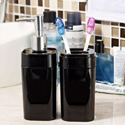 Saboneteira De Válvula Porta Sabonete Líquido 290ml Banheiro Preta - 4 Saboneteira De Válvula Porta Sabonete Líquido 290ml Banheiro Preta - 4