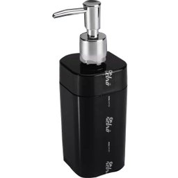 Saboneteira De Válvula Porta Sabonete Líquido 290ml Banheiro Preta - 1 Saboneteira De Válvula Porta Sabonete Líquido 290ml Banheiro Preta - 1