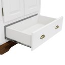 Ver imagem 3 de Balcão Buffet 4 Portas 2 Gavetas Manchester 2042 Linz Móveis - Branco/imbuia Glazer