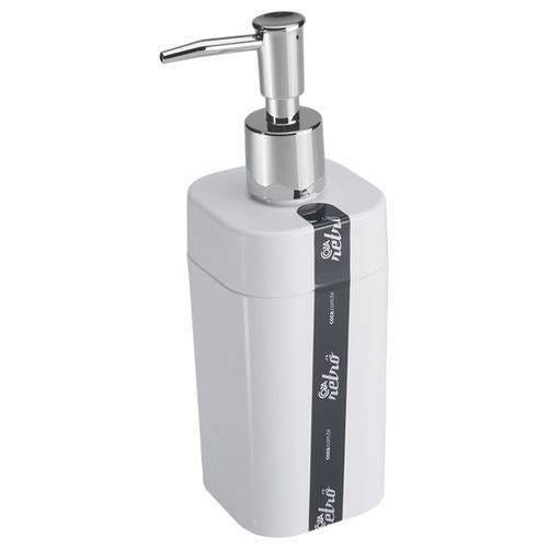 Porta Sabonete Líquido Splash Dispenser Branco 290ml Coza