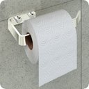 Ver imagem 1 de Suporte Para Papel Higiênico Papeleira De Parede Cromada