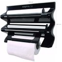 Ver imagem 3 de Porta Rolo Maxroll Cheff Papel Toalha Plástico Filme Alumínio Preto