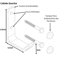 Gancho Cabide Parede Multiuso Porta Toalhas Roupas Banheiro - 3
