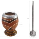 Ver imagem 4 de Conjunto Kit Para Chimarrão Cuia Porongo Bomba Inox Desenho