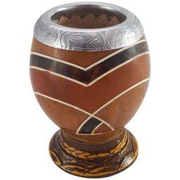 Conjunto Kit Para Chimarrão Cuia Porongo Bomba Inox Desenho - 3