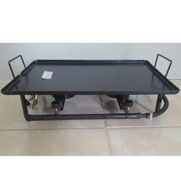 Chapa Para Fogão Lanche Bife Hambúrguer Aço 1020 48x31 - 2