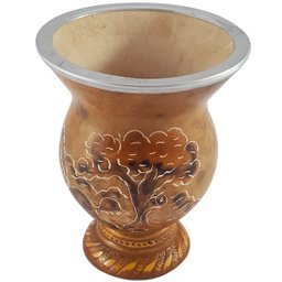 Cuia Para Chimarrão Mate Tererê Porongo Tradicional Desenho Paisagem - 4