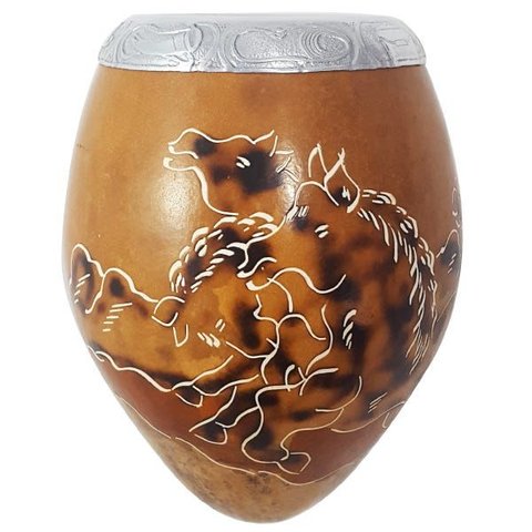 Cuia para Chimarrão Mate Tererê Estilo Coquinho de Porongo