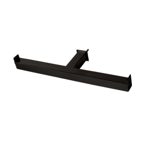 Porta Papel Higiênico de Parede Duplo para Banheiro 27cm Linha Larissa Black Matte