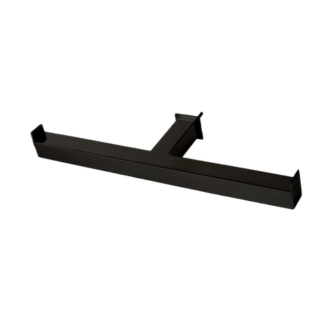 Porta Papel Higiênico de Parede Duplo para Banheiro 27cm Linha Larissa Black Matte