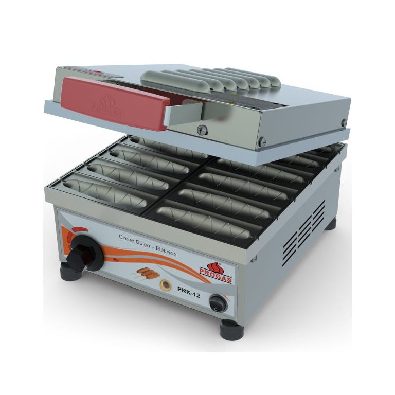 Máquina Crepeira Elétrica para 12 Crepes Suíços Em 5 Minutos 220v