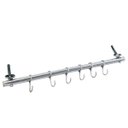 Ver imagem 4 de Suporte Em Barra Para Utensilios 40cm Com 6 Ganchos Aço Cromado