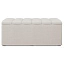 Ver imagem 7 de Recamier Calcadeira Bau 100 Cm Dalia Linho Champagne Artte Champagne